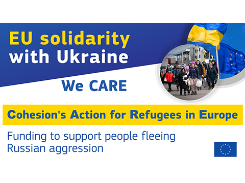 CARE kohéziós alap az ukrajnai orosz invázió elől menekülők támogatására